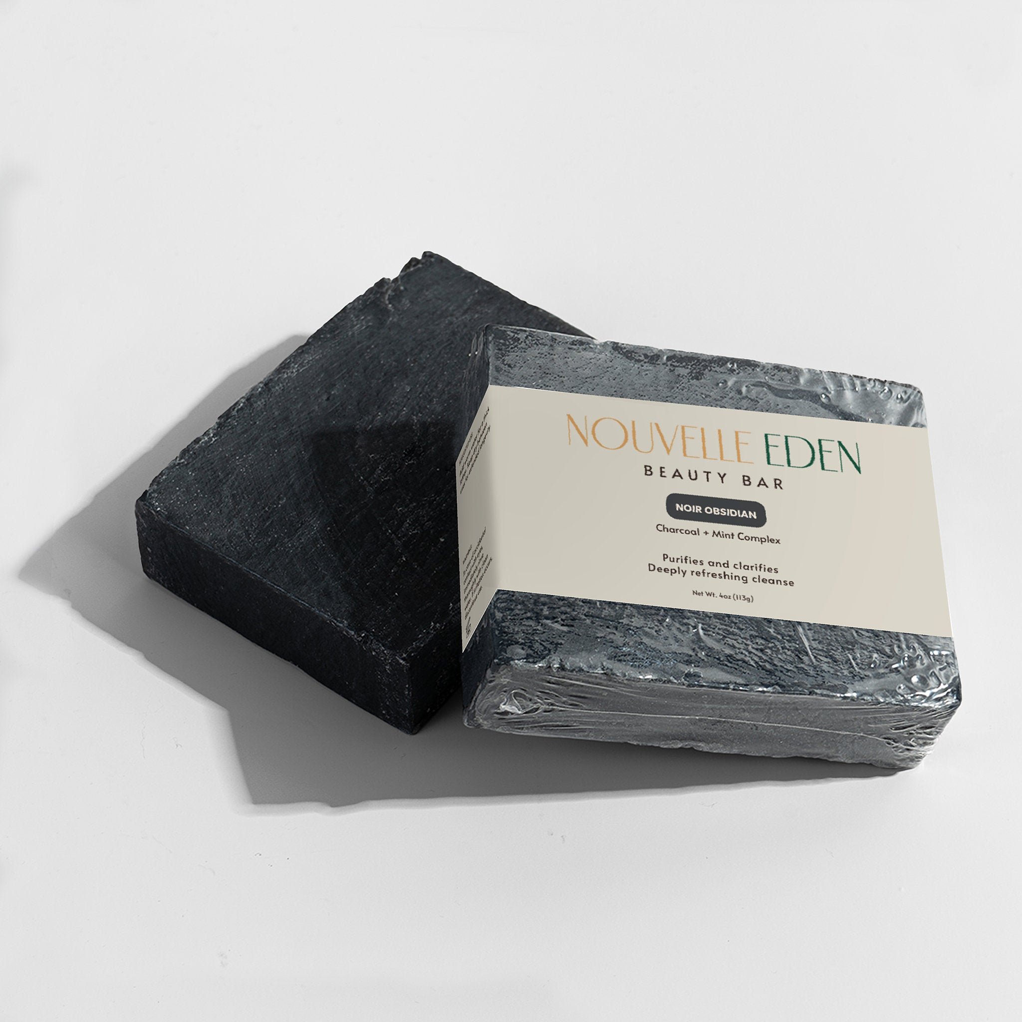 Noir Obsidian – Charcoal + Mint Beauty Bar