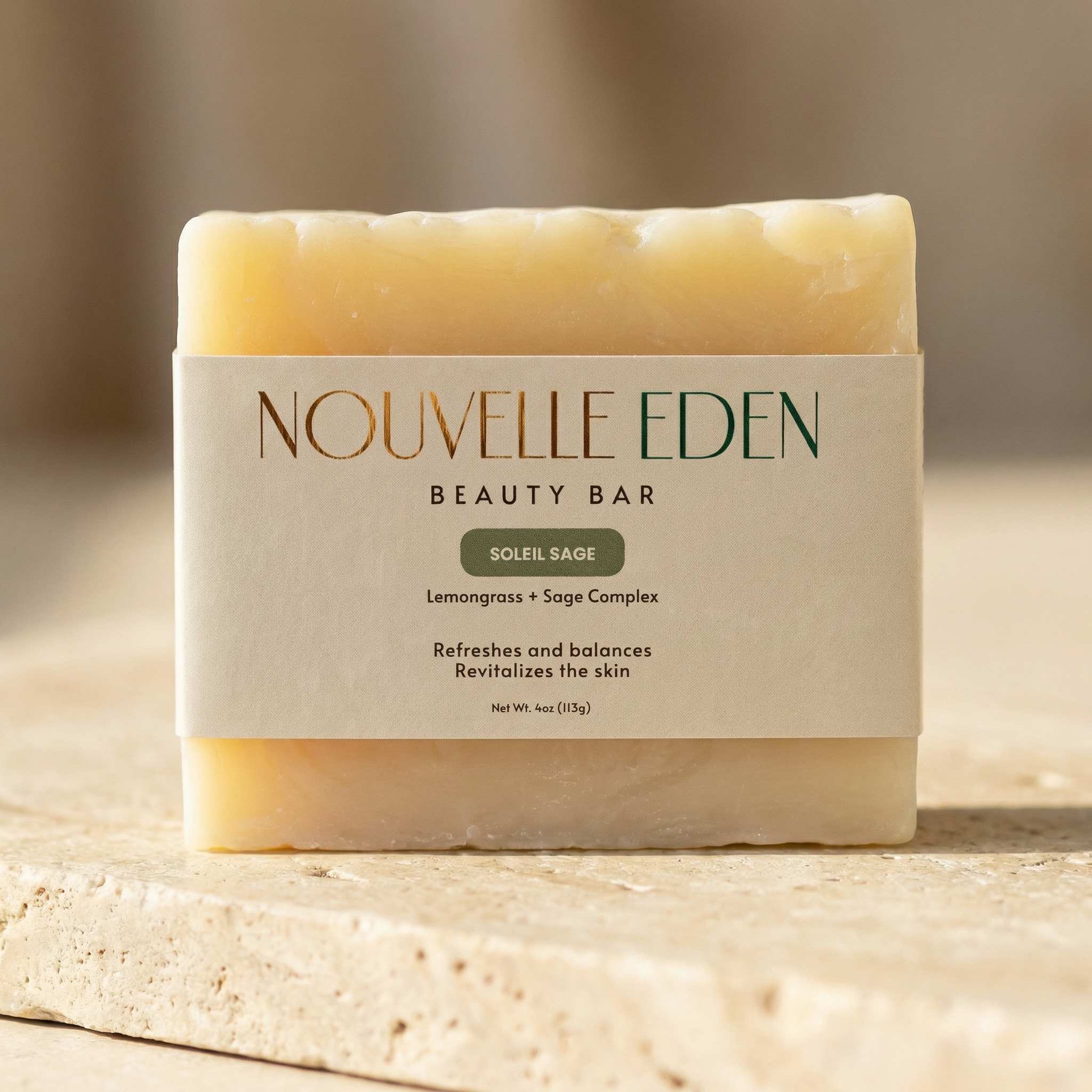 Soleil Sage – Lemongrass + Sage Beauty Bar